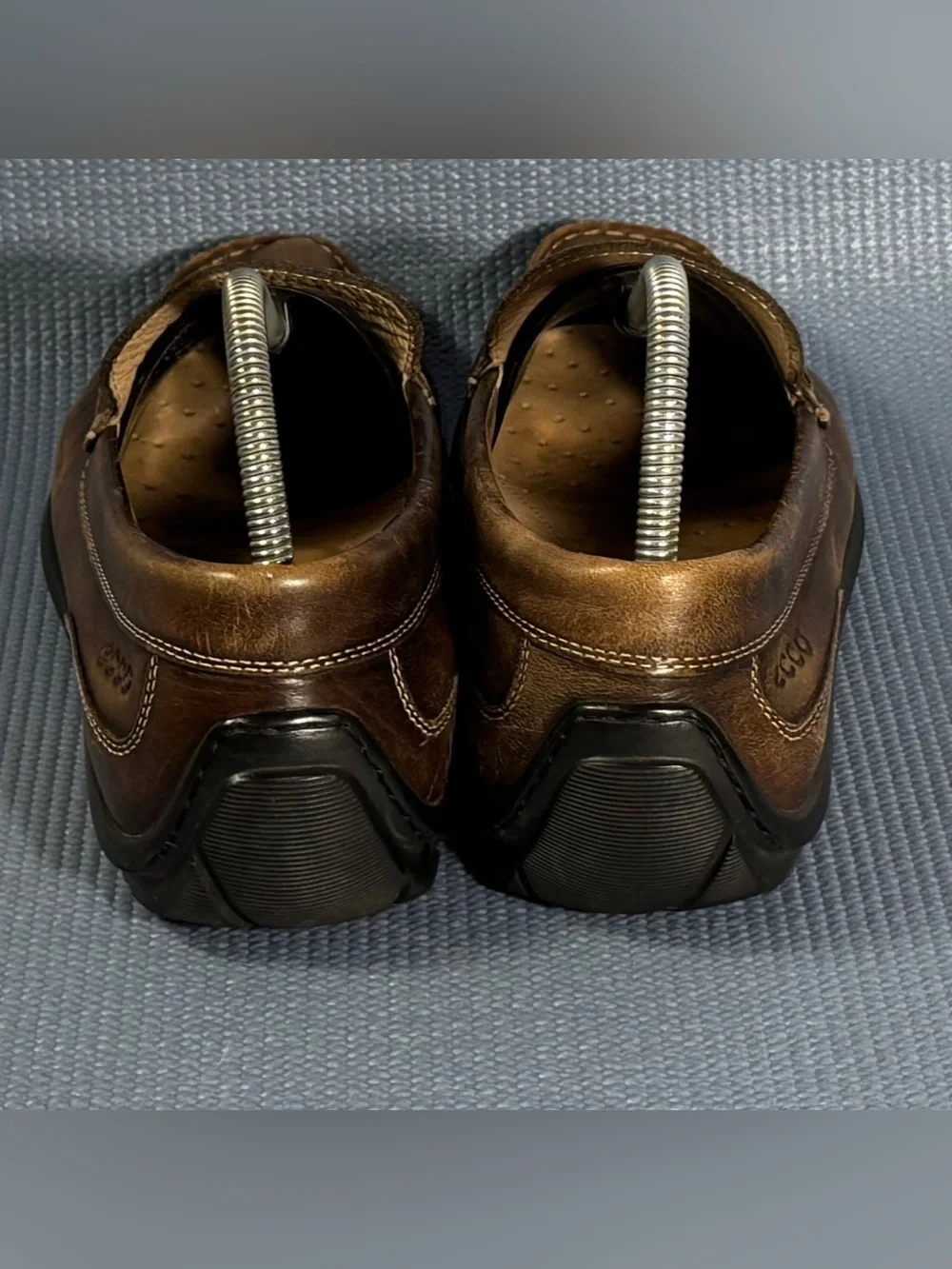 Ecco Driving Loafers Leather Slip On Brown Shoes Men’s Size 7.5 US 41 EU